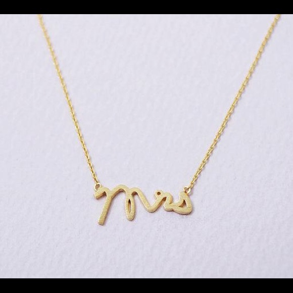 Gold Mrs necklace - Picture 1 of 1